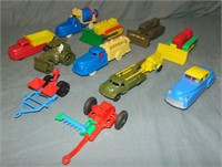 10 Vintage Hard Plastic Vehicles