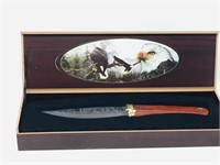 hunting knife - eagle theme, giftbox