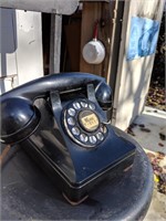 Vintage Retro Black Rotary Dial Phone