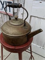 Vintage Large Copper Tea Pot