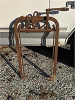 Antique Metal Hay Trolly Clamp