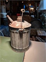 Vintage Galvanized Fuel Oil Can