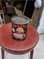 Vintage BAKER'S COCONUT Tin Bank