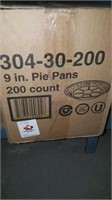 Box of aluminum  9" pie pans