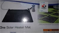 Solar heater mat to heat above ground pool.