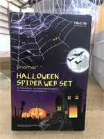 Halloween spider web set