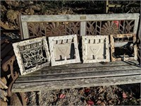 4 Antique Cast Iron Floor Vents