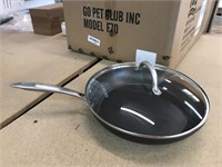 New skillet with lid by Almond