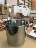 Large stainless ice bucket