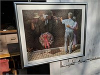 "A TOUCHING MOMENT" Vietnam Veterans Framed Print
