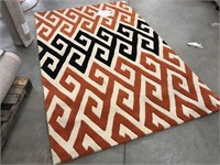 Handmade area rug 5X8