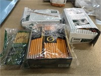 Numerous packs of new pencils