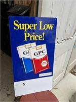 Metal GPC Approved Cigarette Advertising Sign