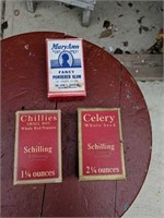 3 Vintage Advertising Spice Boxes