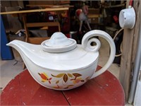Vintage Hall's Jewel Tea Alladin Autumn Teapot