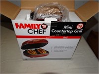 NIB Family chef mini countertop grill
