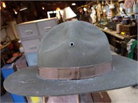 Authentic Vintage Boys Scout Drill Sergent Hat