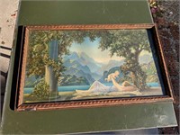 1925 Atkinson Fox "Loves Paradise" framed Litho