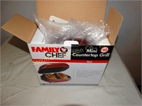 NIB Family chef mini countertop grill