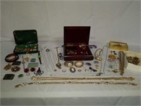 Estate lot of Vintage Jewelry Gold Silver Costume