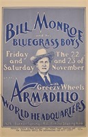 Armadillo World Headquarters Bill Monroe Poster