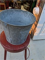 Vintage Galvanized Metal Maple Syrup Bucket