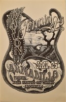 Waylon Jennings Armadillo World HQ Poster