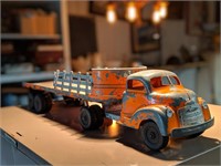 Vintage 1930's Metal Toy Truck & Trailer