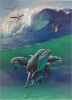 Charles Lynn Bragg's "Dolphins" Limited Edition Pr