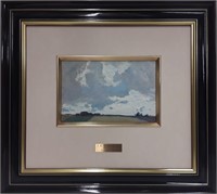 J.E.H. MacDonald's "Cloudy Sky" Oil on Panel Limit