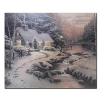 Thomas Kinkade's "Evening Glow- Christmas Cottage