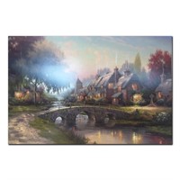 Thomas Kinkade's "Cobblestone Bridge" Open Edition