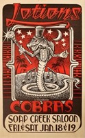 Cobras Stevie Ray Vaughan Soap Creek Saloon Poster