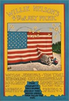 Willie Nelson's First 4th Of July Picnic Poster