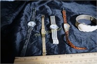 5 watches ladies Cartier, pulsar, Gieco, Mickey Mm