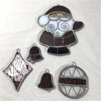 Christmas Stained Glass Lot