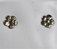 14 K Flower Earrings