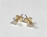 14 K Diamond Earrings