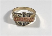 10 K Men’s Harley Davidson Ring