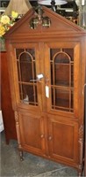 China Cabinet with Pineapple Accents