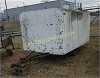 Enclosed two-wheel trailer