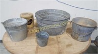 Galvanized Buckets and More