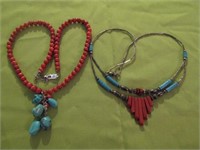 Jasper and Turquoise Colored Necklaces