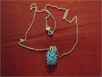 Necklace with Blue Stones
