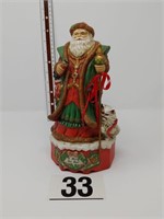 PORCELAIN MUSICAL SANTA