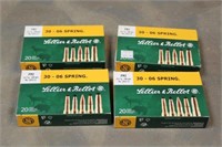 (4) Boxes of Sellier & Bellot 30-06 180GR FMJ