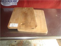 Lot of 2 Wooden Cutting Boards