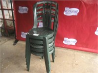 Lot of 5 Plastic Chairs