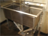 3 Compartment Stainless Steel Deep Sink