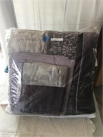 Queen Comforter, Bed Skirt, 2 Pillow shams